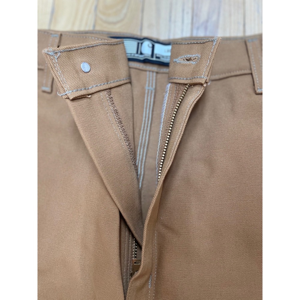 Carhartt Double Front Dungaree 38x36 B01 Loose Fit Firm Duck Utility Work Pants - Picture 9 of 11